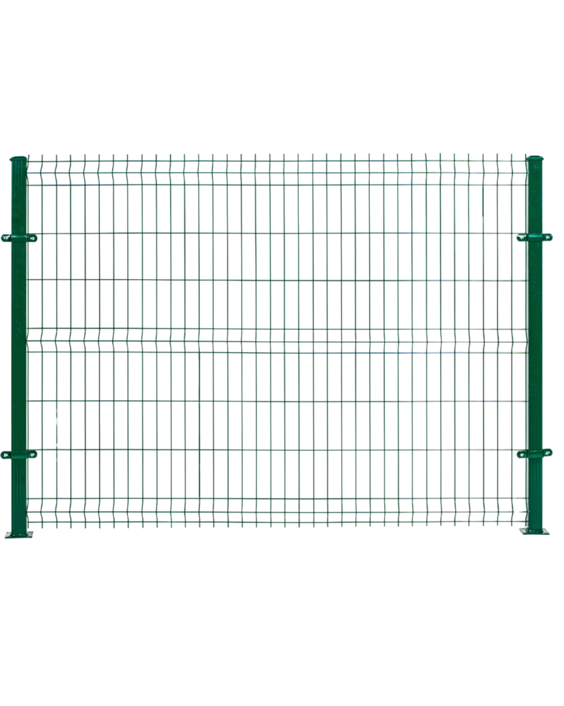 panou bordurat zincat verde pentru garduri metalice